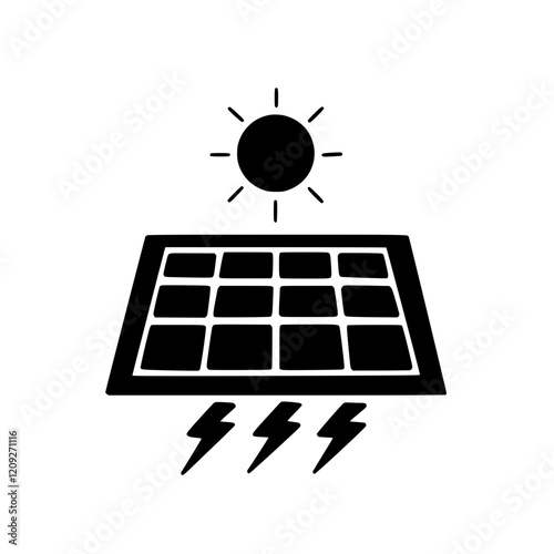 Solar panels for electricity flow