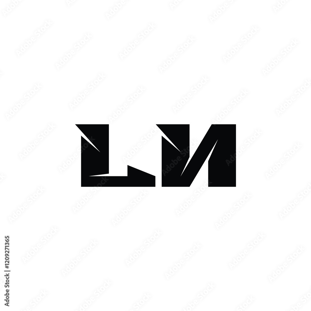 LN monogram logo design letter text name symbol monochrome logotype alphabet character simple logo LN monogram logo design letter text name symbol monochrome logotype alphabet character simple logo