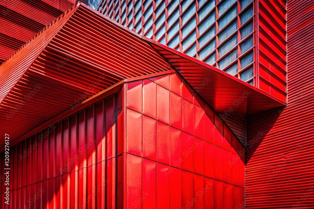 Abstract Red Architectural Texture Background - Modern Design Stock Photo Abstract Red Architectural Texture Background - Modern Design Stock Photo