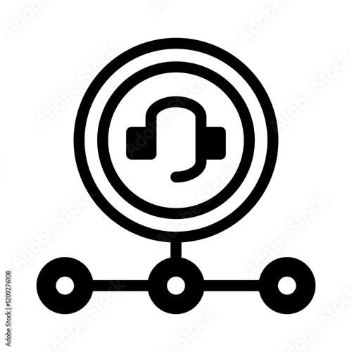costumer service tracking solid style