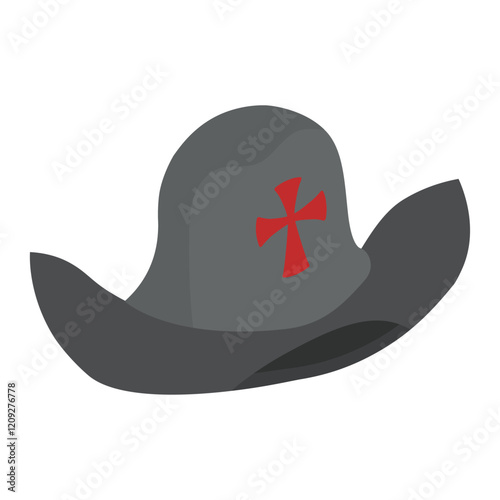 Isometric Columbus Day Illustration - Columbus Hat