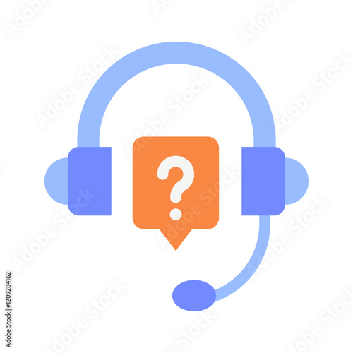 costumer service help flat style