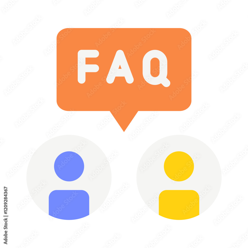 chat faq costumer service flat style chat faq costumer service flat style