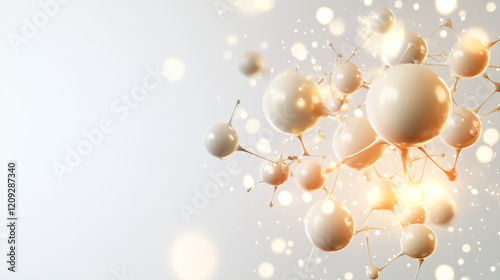 Wallpaper Mural Yeast Cells in abstract design with light background Torontodigital.ca
