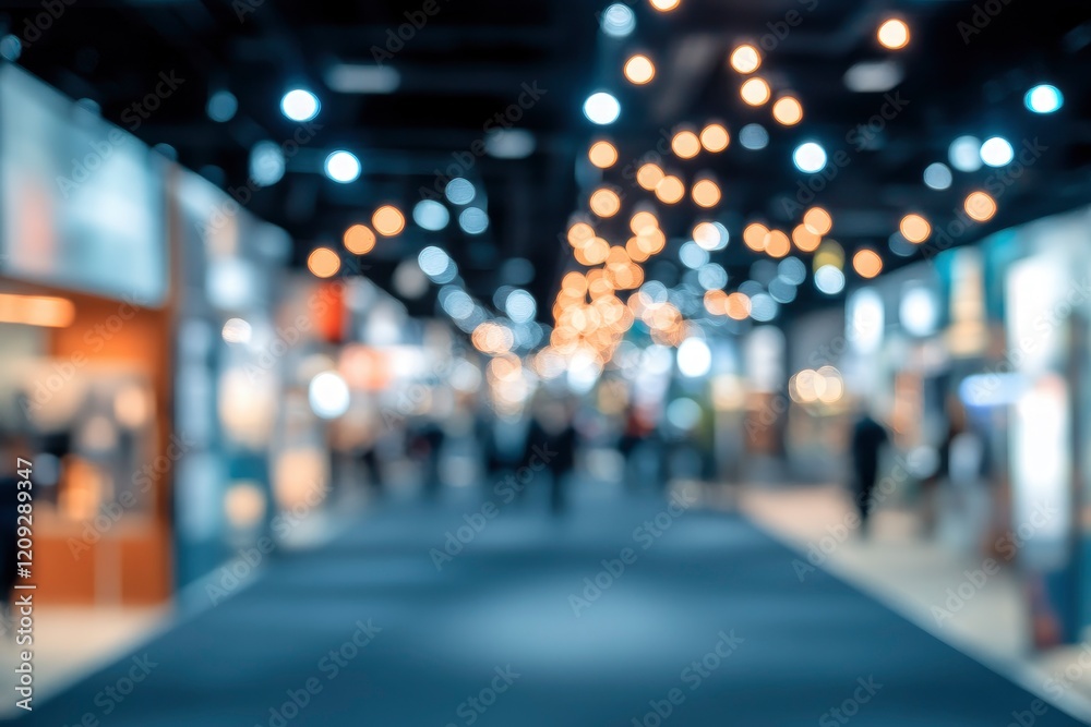 Obraz premium blurred Business conference and presentation or international political event. Public speaking concept. 