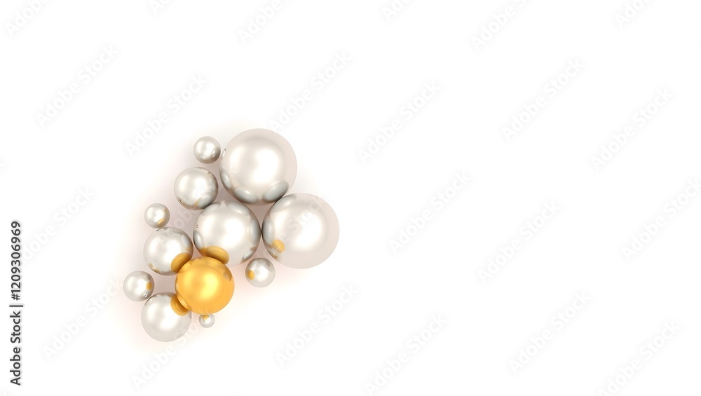 pearls on a white background, copy space for text pearls on a white background, copy space for text