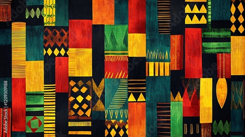 Vibrant Colored Tapestry of Unity