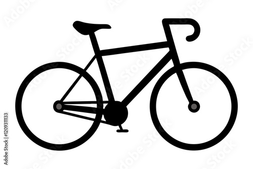 bicycle isolated on white