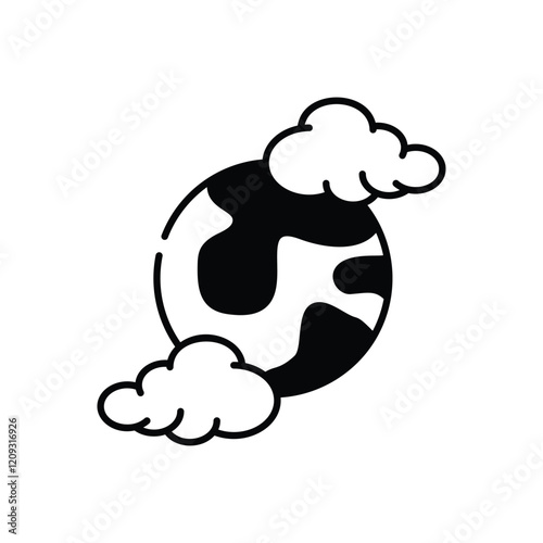 Environmental pollution vector icon