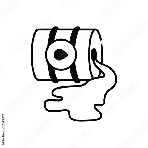 Oil spill vector icon