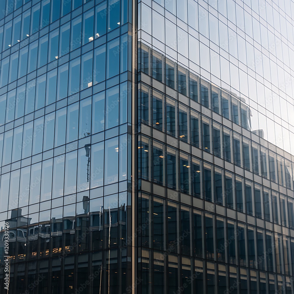 transparent glass wall of office building transparent glass wall of office building