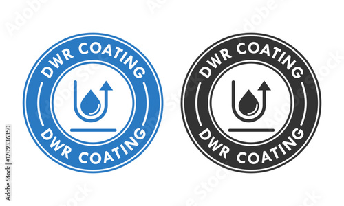 Dwr coating design logo template illustration