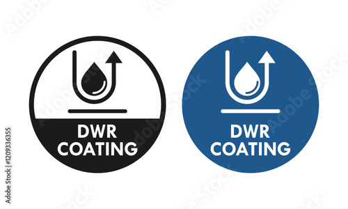 Dwr coating design logo template illustration