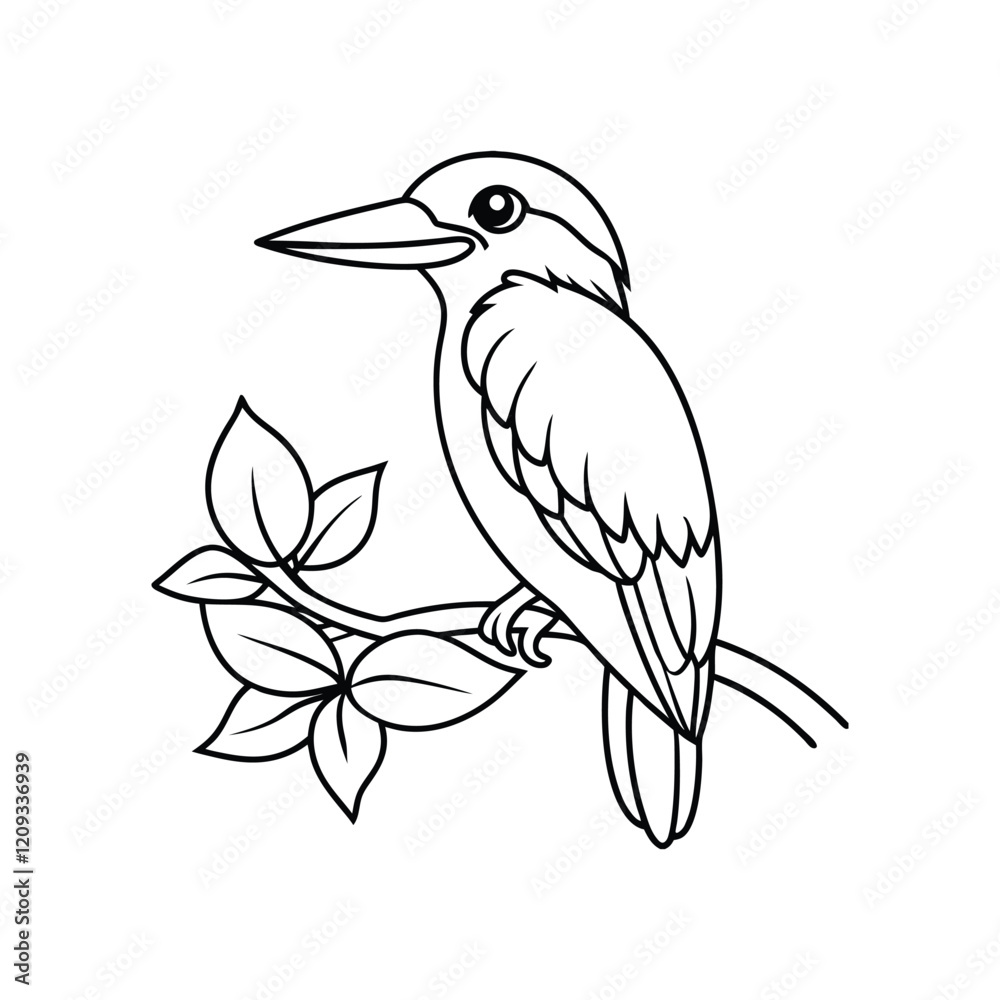 Fototapeta premium kingfisher on branch