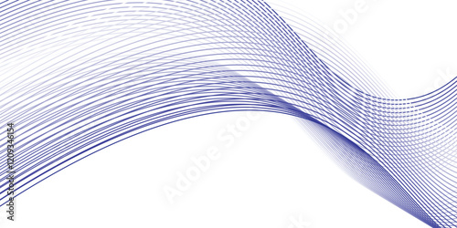 Abstract blue background with waves.
