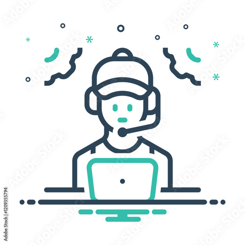 Mix icon for assistance