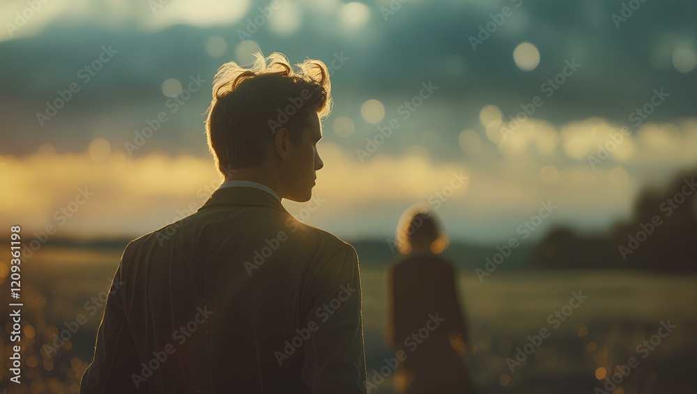 Fototapeta premium Fading Memories: A Cinematic Ode to Nostalgia