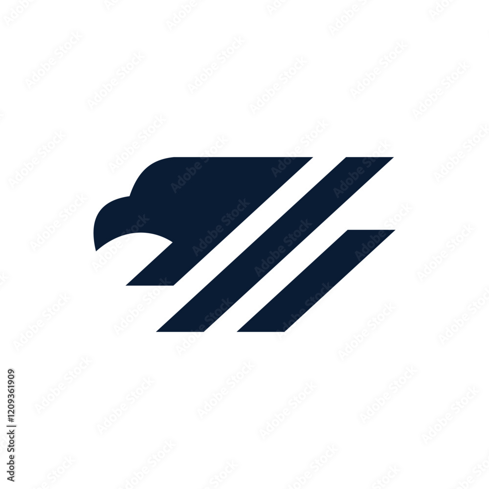 abstract modern eagle head logo abstract modern eagle head logo