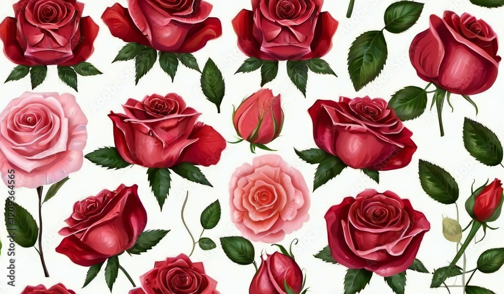 seamless pattern with roses seamless pattern with roses