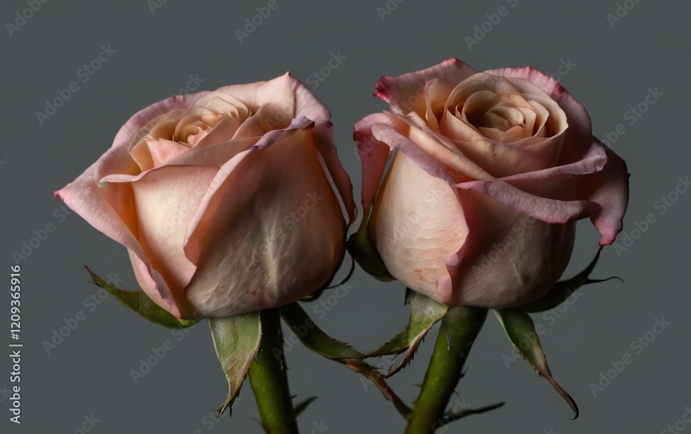 Fototapeta premium pink rose on a wooden background