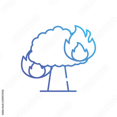 Wildfire vector icon