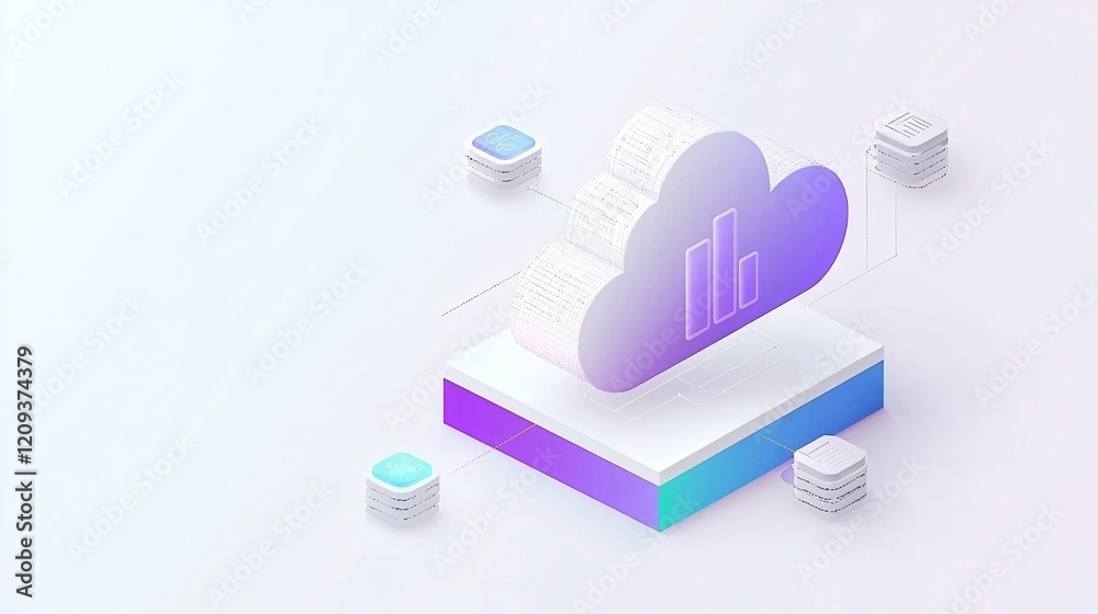 A visually striking representation of a cloud network showcasing data access, security, and sharing. A visually striking representation of a cloud network showcasing data access, security, and sharing.
