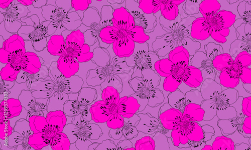 Abstract Flower background suitable for home decore and wallpaper purpose