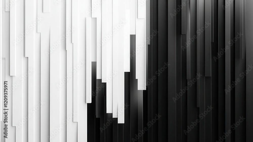 Minimalist black and white linear patterns, seamless and crisp for contemporary interior design Minimalist black and white linear patterns, seamless and crisp for contemporary interior design