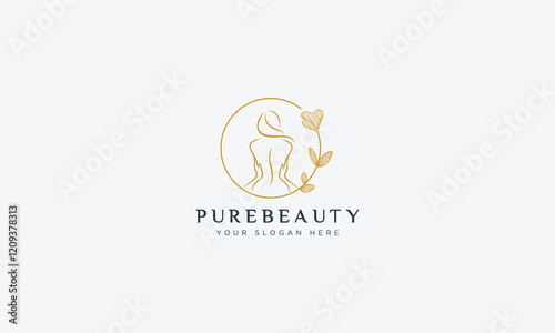 Fashion and beauty logo design  vector template