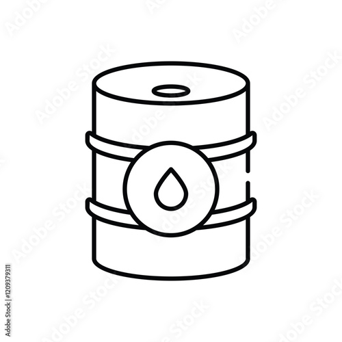 Oil barrel vector icon
