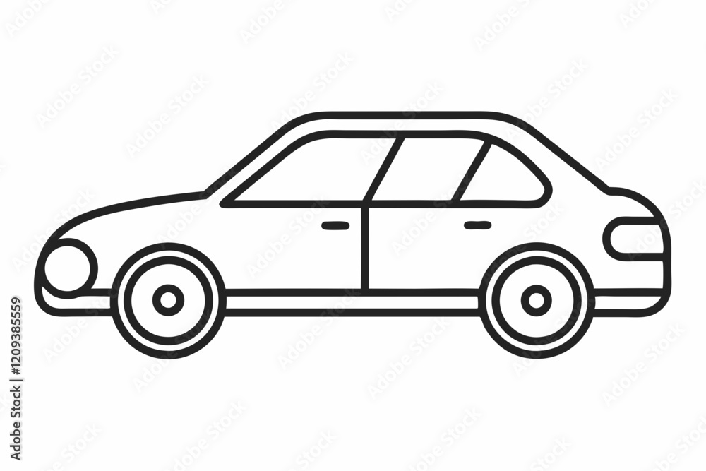 Car icon outline vector illustration. car line art design vector illustration
Car icon outline vector illustration. car line art design vector illustration