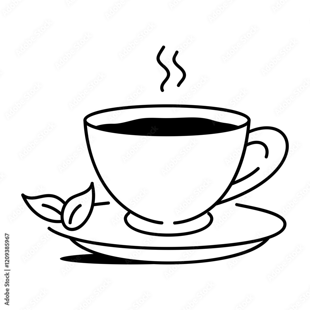 Herbal tea icon in hand drawn style
Herbal tea icon in hand drawn style