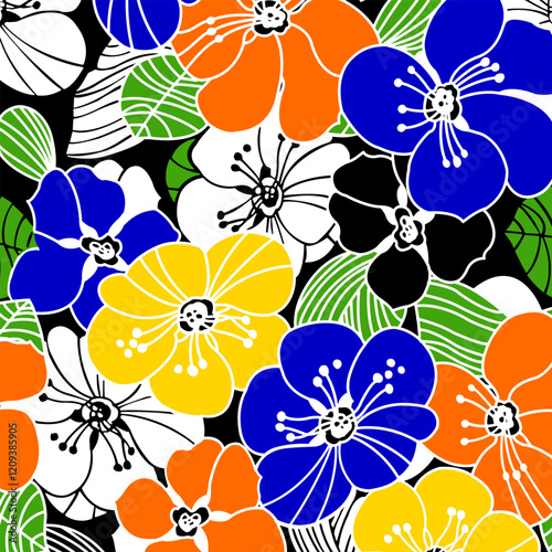 Abstract Flower background suitable for home decore and wallpaper purpose