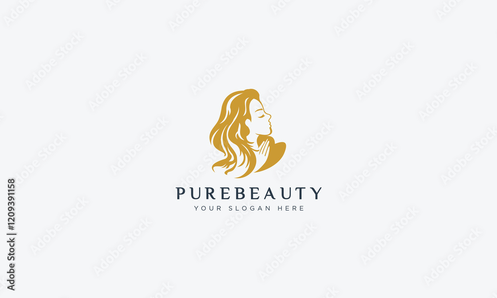 Fototapeta premium Fashion and beauty logo design vector template