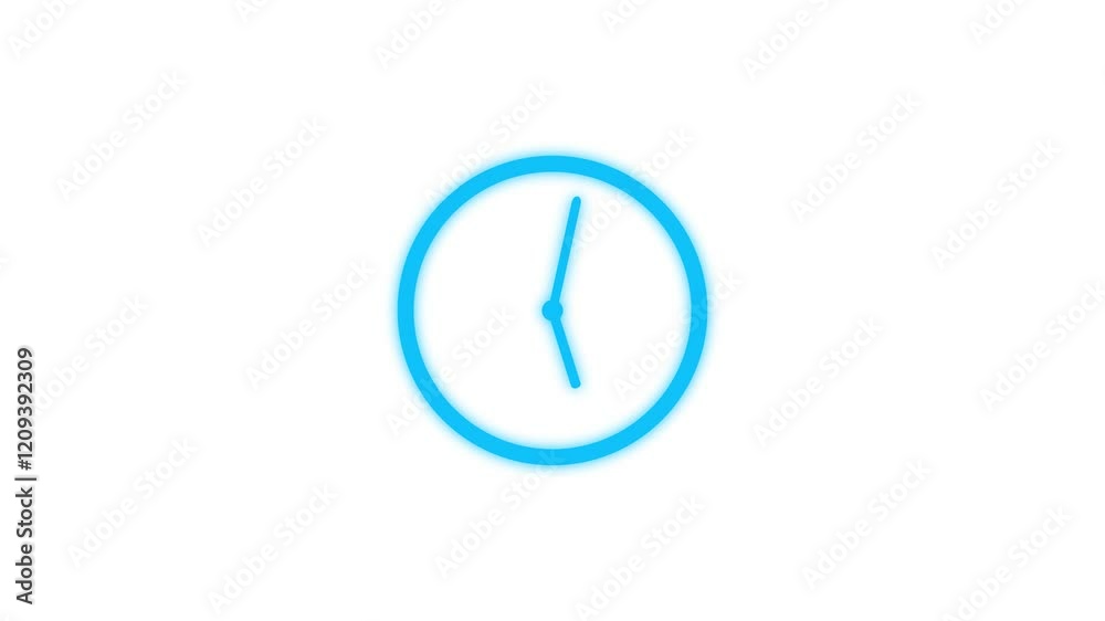 Clock time animation. Clock time animation.