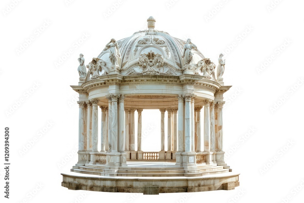 Obraz premium Elegant marble gazebo architecture
