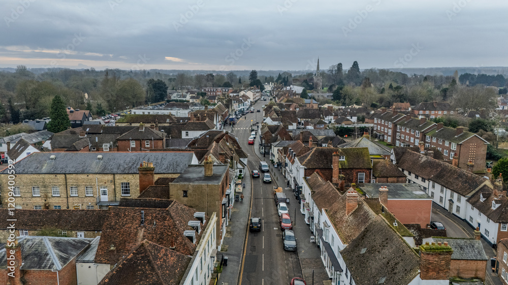 Obraz premium West Malling from a Drone