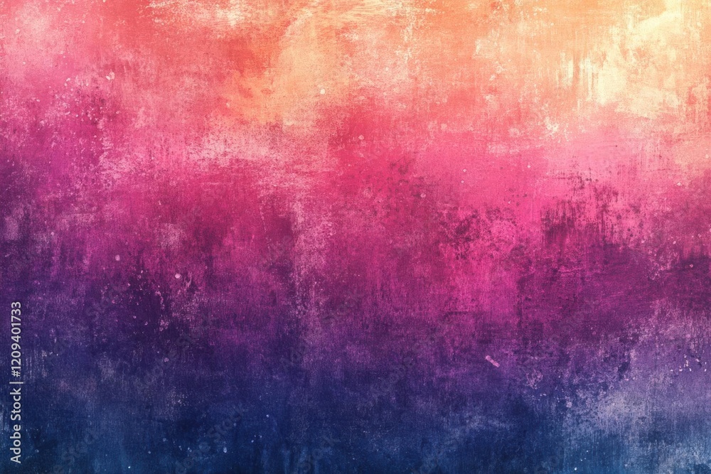 Fototapeta premium Abstract Gradient Background: Pink, Purple, and Blue Hues with Grunge Texture