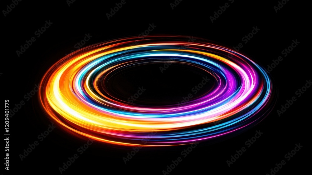 Vortex formed by blending red, orange, and blue paint, abstract image Vortex formed by blending red, orange, and blue paint, abstract image