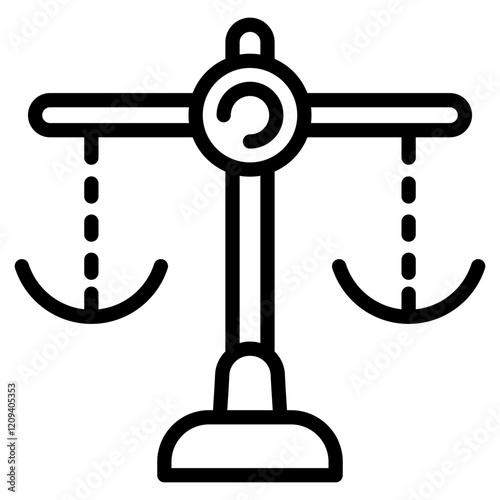 Canvastavla Balance Outline Icon