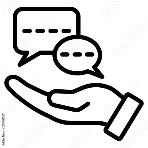 Advice outline icon