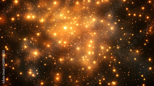 Wallpaper Mural Bright Stars and Cosmic Dust in Deep Space with Glowing Light Effects Torontodigital.ca