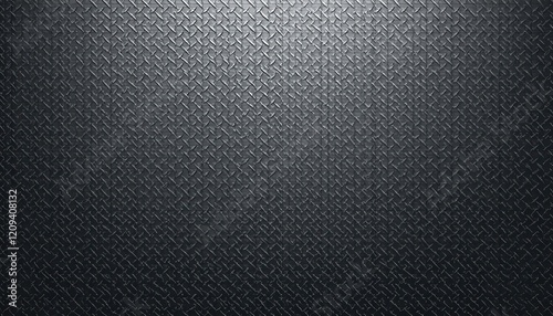 Sleek Modern Metal Texture: Black Diamond Plate Design photo