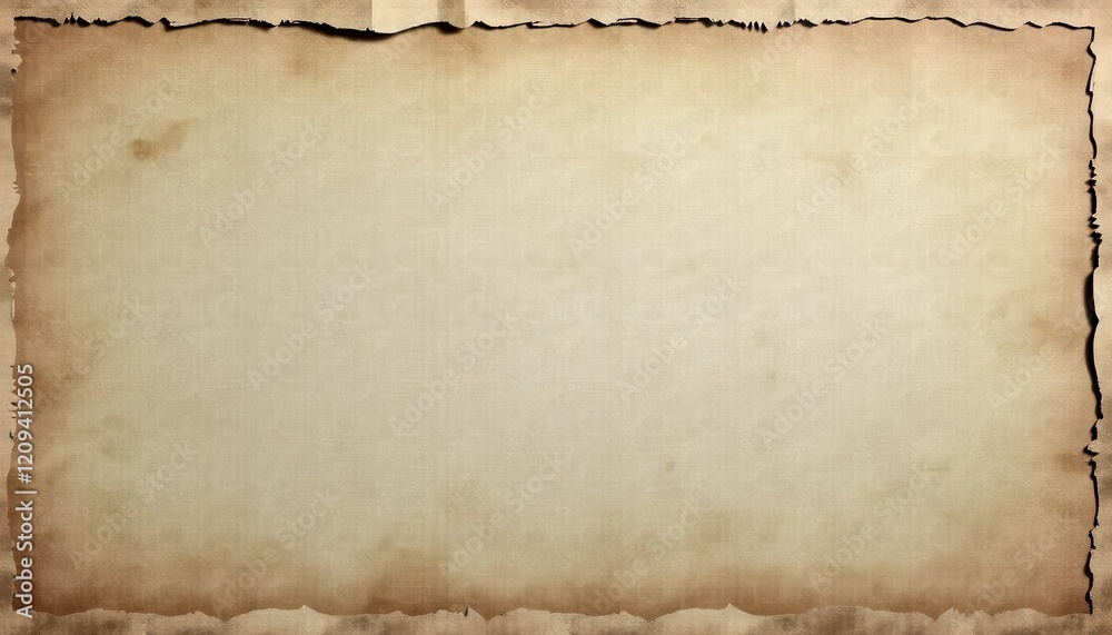 Vinta Parchment Paper with Faded Ad Texture and Frayed Eds Vinta Parchment Paper with Faded Ad Texture and Frayed Eds