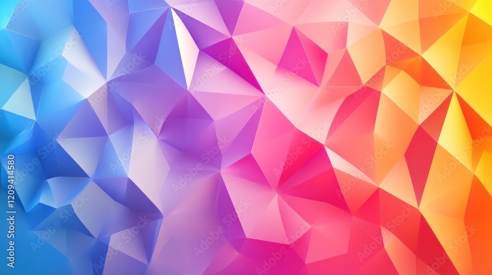 Abstract colorful low-poly background Abstract colorful low-poly background