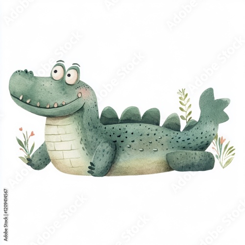 Friendly Crocodile Illustration photo