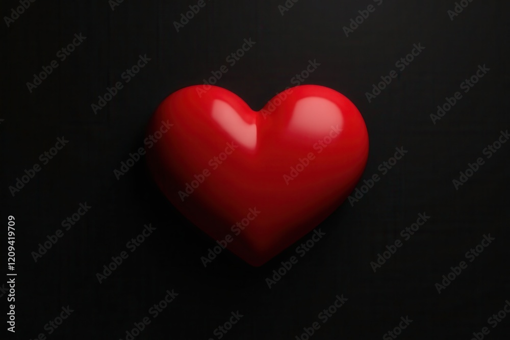 Minimalist red heart icon isolated on black background, vector icon, isolated red heart Minimalist red heart icon isolated on black background, vector icon, isolated red heart