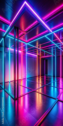 3d render of a modern building with a background