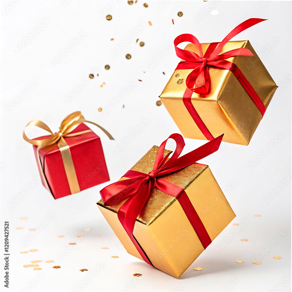 gift box with red ribbon gift box with red ribbon