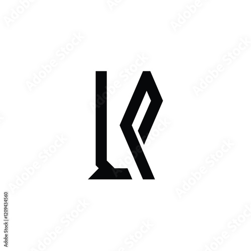 LP monogram logo design letter text name symbol monochrome logotype alphabet character simple logo